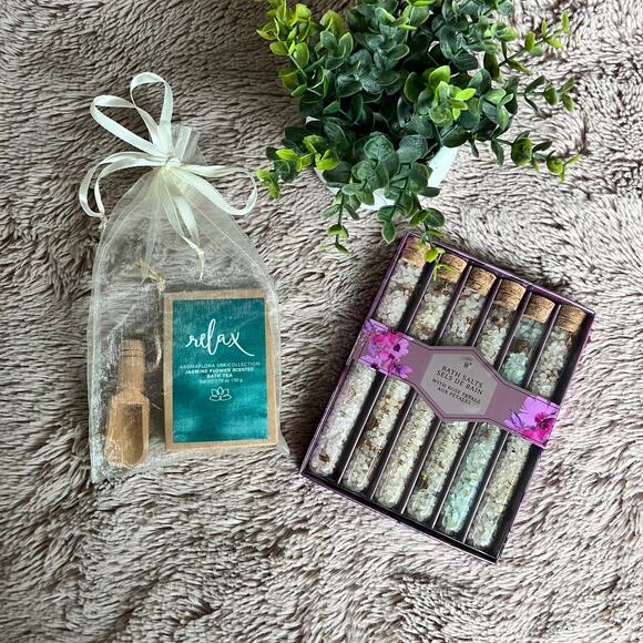 NEW Measurable Difference Relaxing Rose Petal & Jasmine Flower Bath Salts - Picture 9 of 9